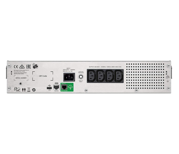 APC Smart UPS C (1000VA/600W, 4x IEC, AVR, Rack) - 490523 - zdjęcie 4