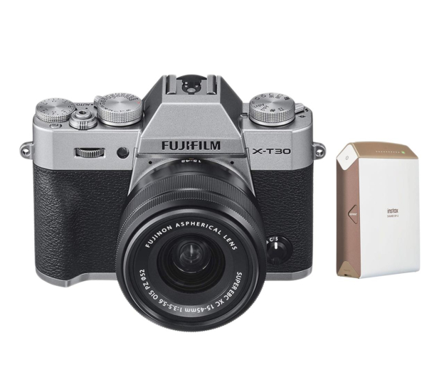 Fujifilm X-T30 + 15-45mm + Instax Share SP-2  złota - 513386 - zdjęcie