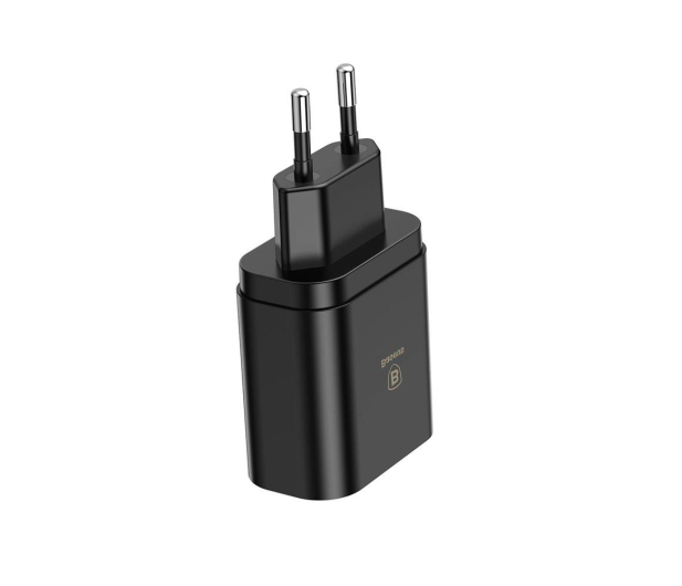Baseus Ładowarka sieciowa 3x USB, 2.4A (czarny) - 509255 - zdjęcie 2