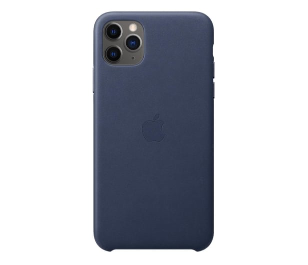 Apple Leather Case do iPhone 11 Pro Max Midnight Blue - 514622 - zdjęcie