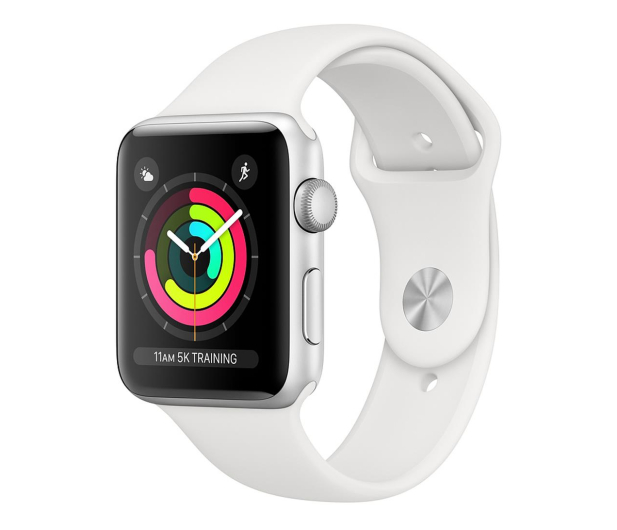 Apple Watch 3 38/Silver Aluminium/White GPS - 467652 - zdjęcie