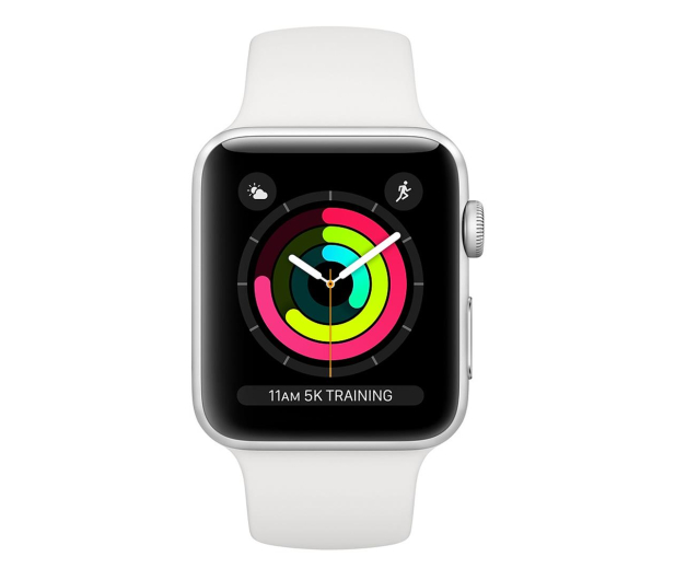 Apple Watch 3 38/Silver Aluminium/White GPS - 467652 - zdjęcie 2
