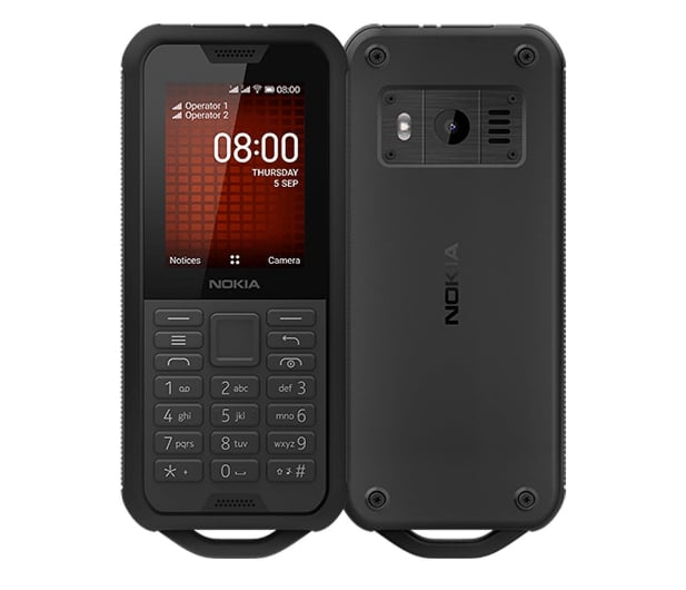 Nokia 800 Tough Dual SIM Czarny - 518661 - zdjęcie
