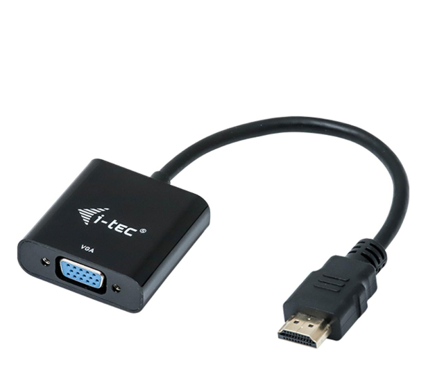 i-tec Adapter kablowy HDMI - VGA Cable FULL HD 60 Hz Audio 15 cm - 518334 - zdjęcie