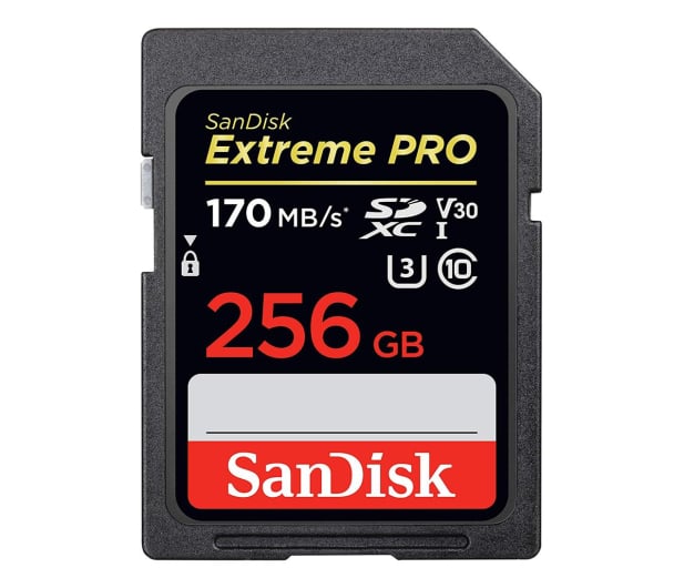 SanDisk 256GB Extreme Pro 170/90 MB/s U3 V30(odczyt/zapis) - 513433 - zdjęcie