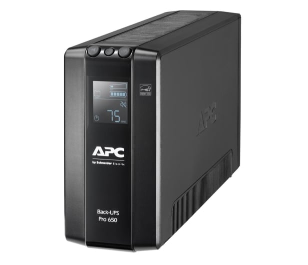 APC Back-UPS Pro (650VA/390W, 6xIEC, RJ-45, AVR, LCD) - 520166 - zdjęcie