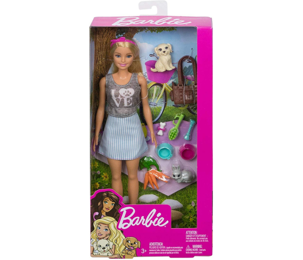 Barbie Lalka ze zwierzątkami Blondynka - 539258 - zdjęcie 3