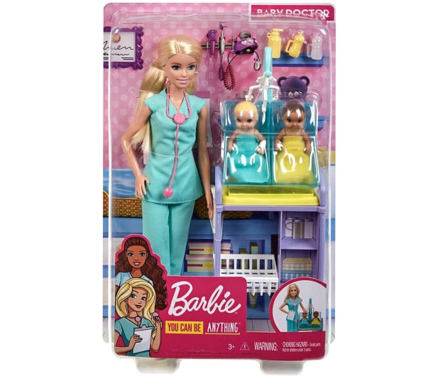 Barbie Pediatra Zestaw Kariera Lalka blondynka - 539605 - zdjęcie 4
