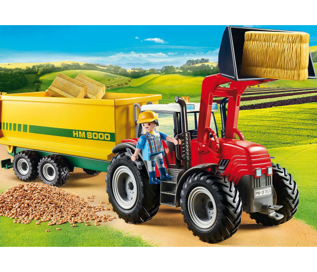 PLAYMOBIL Duży traktor z przyczepą - 540131 - zdjęcie 2