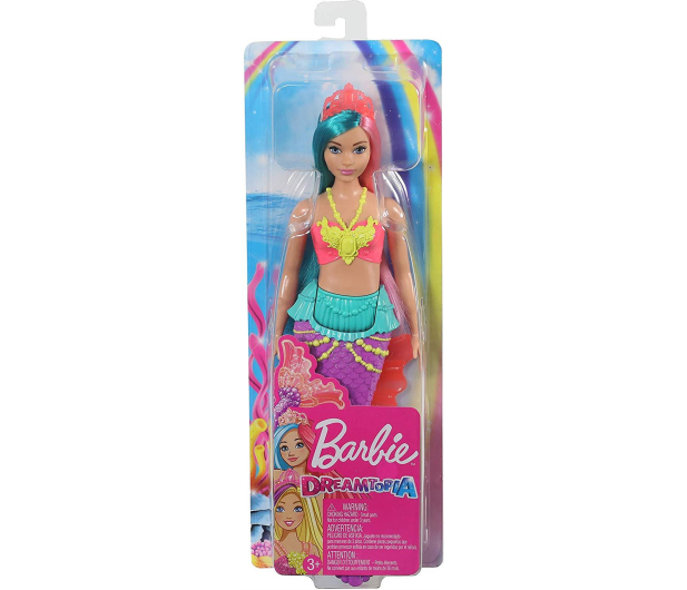 Barbie Dreamtopia Syrenka turkusowo-różowa - 540576 - zdjęcie 5