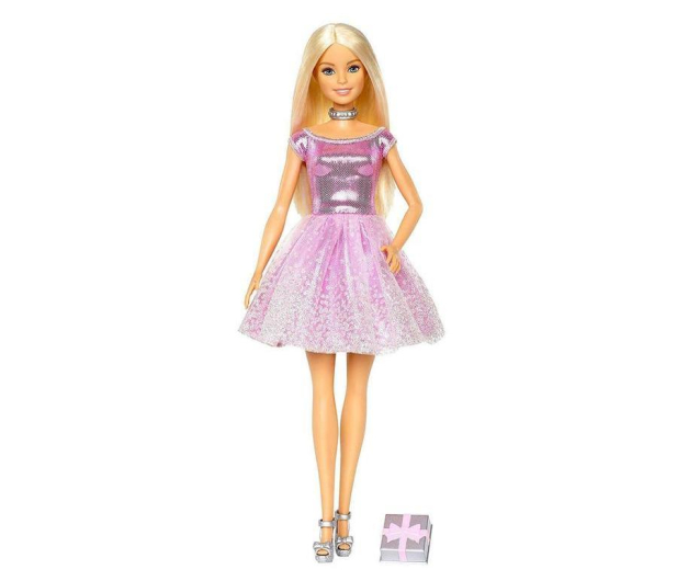Barbie Lalka urodzinowa z prezentem - 540483 - zdjęcie
