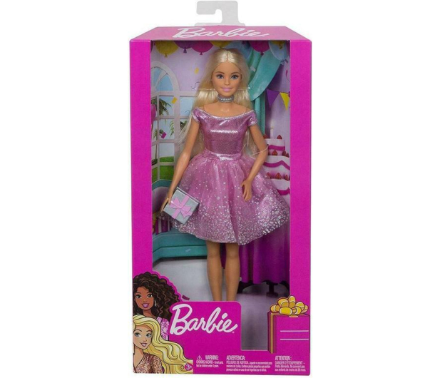 Barbie Lalka urodzinowa z prezentem - 540483 - zdjęcie 5