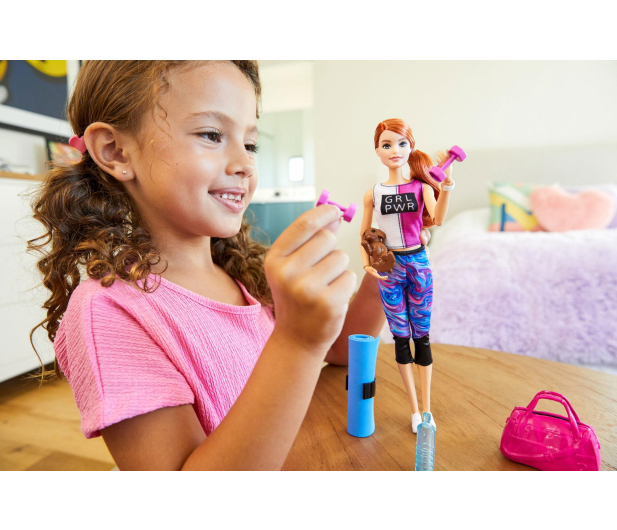 Barbie Relaks na siłowni Lalka z akcesoriami - 540548 - zdjęcie 7