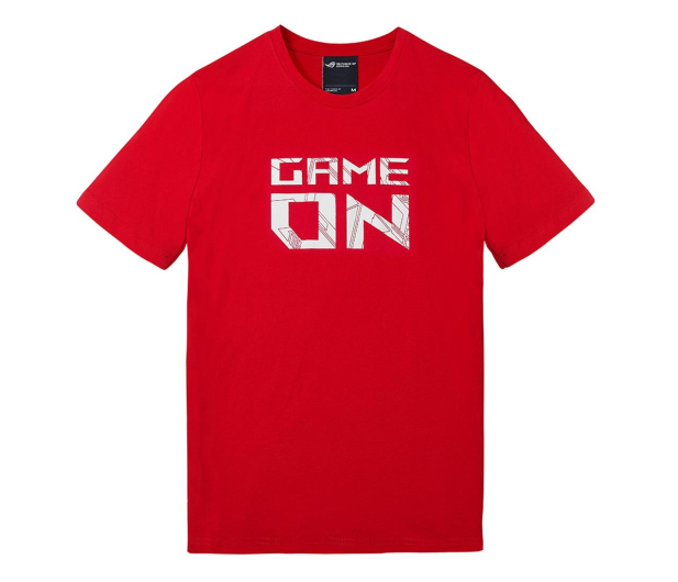 ASUS T-Shirt RED GAME ON (czerwony, L) - 469091 - zdjęcie