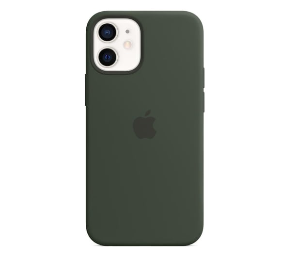 Apple Silikonowe etui iPhone 12 mini cypryjska zieleń - 598765 - zdjęcie