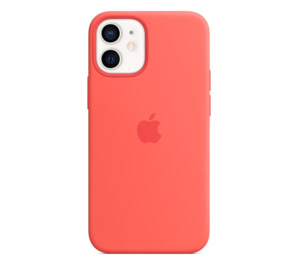 Apple Silikonowe etui iPhone 12 mini różowy cytrus - 598766 - zdjęcie