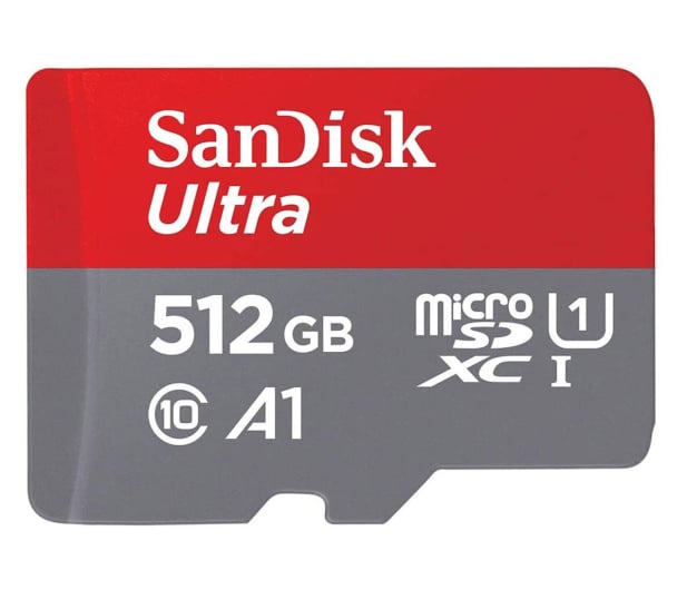 SanDisk 512GB microSDXC Ultra 120MB/s A1 C10 UHS-I U1 - 599061 - zdjęcie