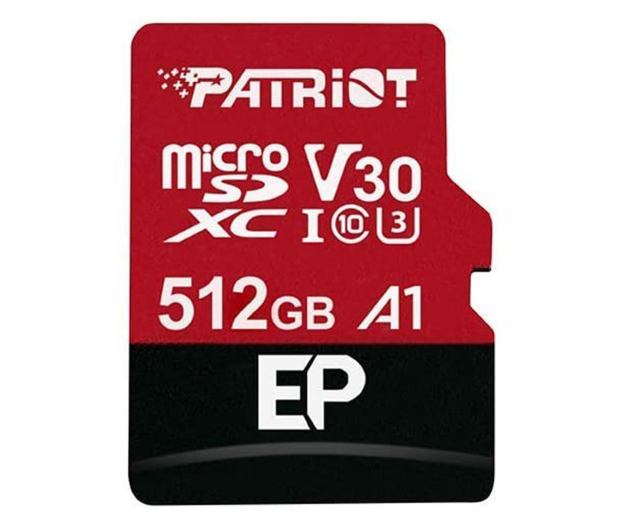 Patriot 512GB EP microSDXC 100/80MB (odczyt/zapis) - 599571 - zdjęcie