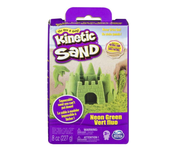 Spin Master Kinetic Sand Zielony 227g - 1009793 - zdjęcie
