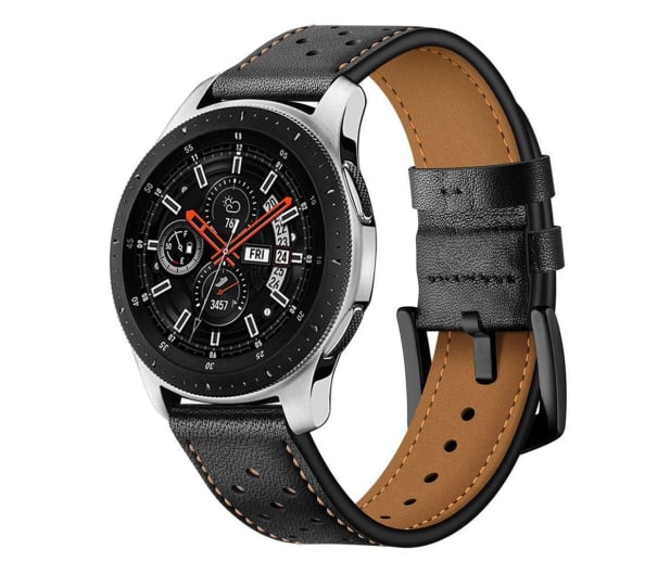 Tech-Protect Pasek Leather do smartwatchy czarny - 605302 - zdjęcie