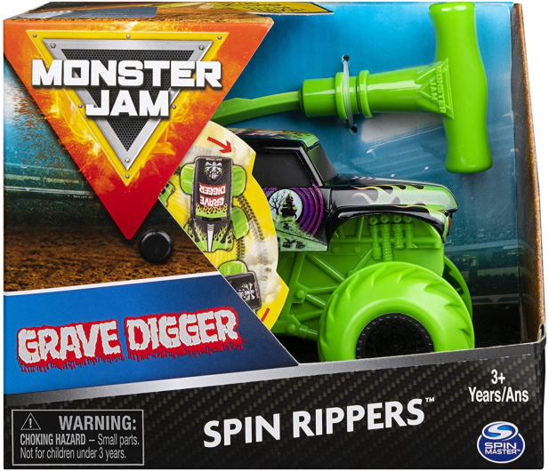 Spin Master Monster Jam Spin Rippers Grave Digger 1:43 - 1010435 - zdjęcie 3