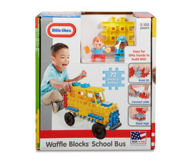 Little Tikes Waffle Blocks Autobus szkolny - 1011345 - zdjęcie 4