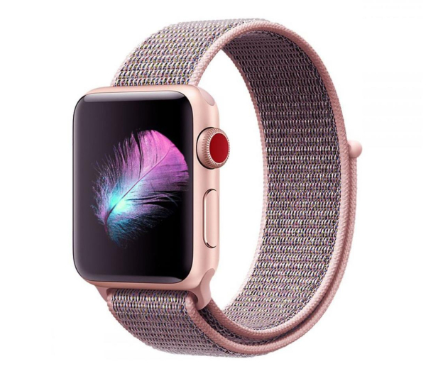 Tech-Protect Pasek Nylon do Apple Watch pink sand - 605549 - zdjęcie