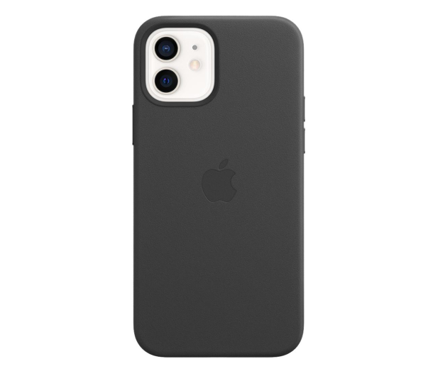 Apple Skórzane etui iPhone 12|12Pro czarne - 607221 - zdjęcie 2