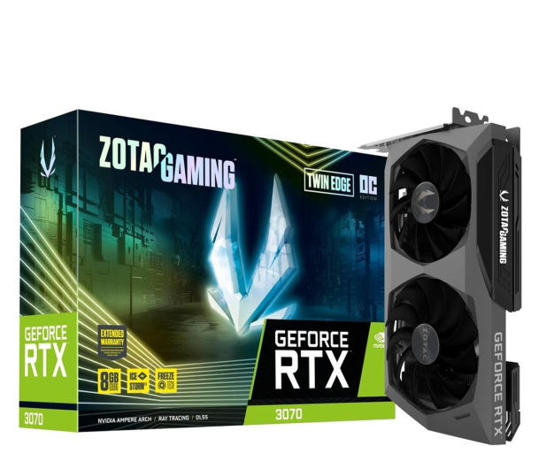 Zotac GeForce RTX 3070 Twin Edge OC 8GB GDDR6 - 607561 - zdjęcie