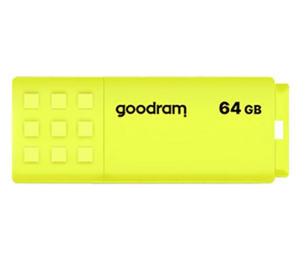 GOODRAM 64GB UME2 odczyt 20MB/s USB 2.0 żółty - 606428 - zdjęcie