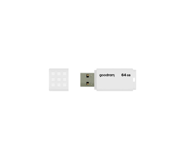 GOODRAM 64GB UME2 odczyt 20MB/s USB 2.0 biały - 606423 - zdjęcie 2