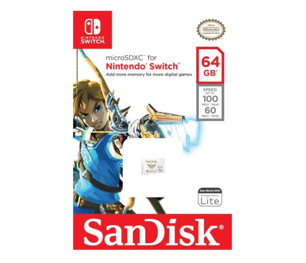 SanDisk 64GB microSDXC 100MB/s A1 V30 Nintendo Switch - 581870 - zdjęcie 3