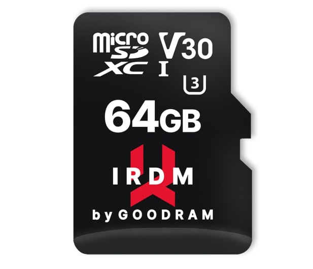 GOODRAM 64GB microSDXC IRDM 100MB/s UHS-I U3 V30 - 604914 - zdjęcie