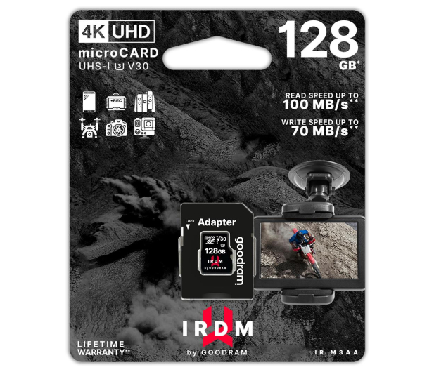 GOODRAM 128GB microSDXC IRDM 100MB/s UHS-I U3 V30 - 604915 - zdjęcie 3