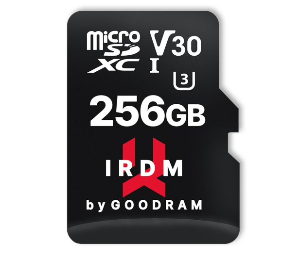 GOODRAM 256GB microSDXC IRDM 100MB/s UHS-I U3 V30 - 604916 - zdjęcie