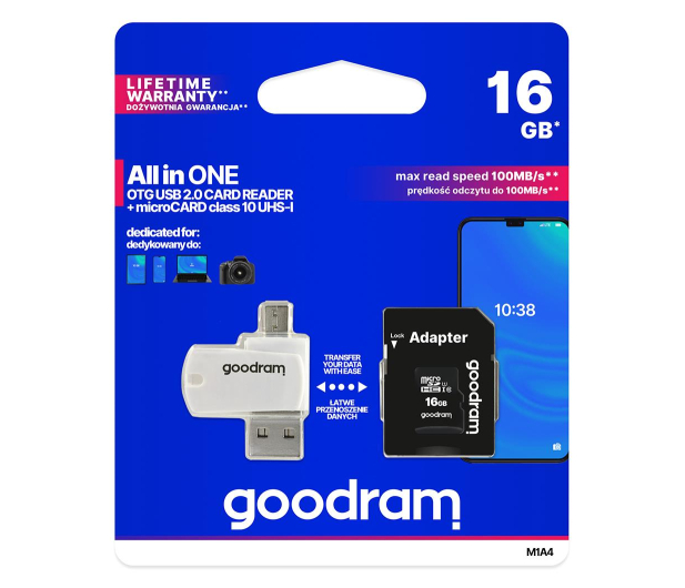 GOODRAM 16GB microSDHC ALL in ONE UHS-I C10 - 604918 - zdjęcie 6