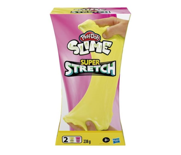 Play-Doh Slime Super stretch 2-pak żółty i różowy - 1011236 - zdjęcie 3