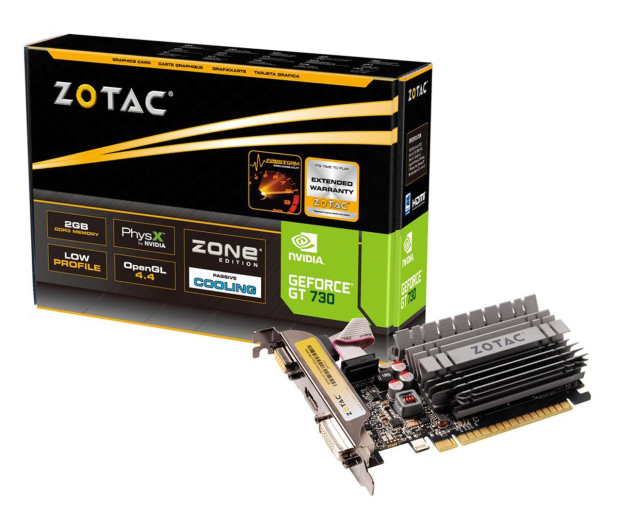 Zotac GeForce GT 730 ZONE Edition Low Profile 2GB DDR3 - 605865 - zdjęcie
