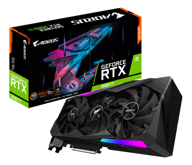 Gigabyte GeForce RTX 3060 Ti Aorus Master 8GB GDDR6 - 609097 - zdjęcie