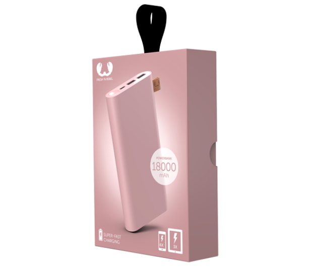 Fresh N Rebel Power Bank 18000 mAh (USB-C, Dusty Pink) - 545704 - zdjęcie 2