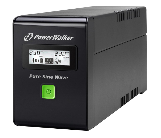 Power Walker LINE-INTERACTIVE (600VA/360W, 3x IEC, LCD, AVR) - 176705 - zdjęcie