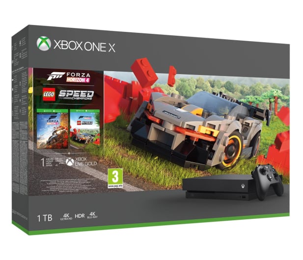 Microsoft Xbox One X 1TB + Forza Horizon 4 + LEGO DLC - 544764 - zdjęcie