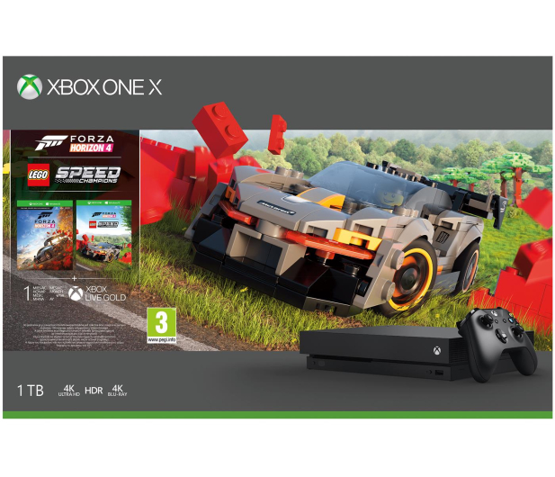 Microsoft Xbox One X 1TB + Forza Horizon 4 + LEGO DLC - 544764 - zdjęcie 6