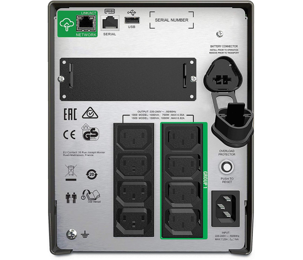 APC Smart-UPS (1500VA/1000W, 8x IEC, AVR, LCD) - 545965 - zdjęcie 2