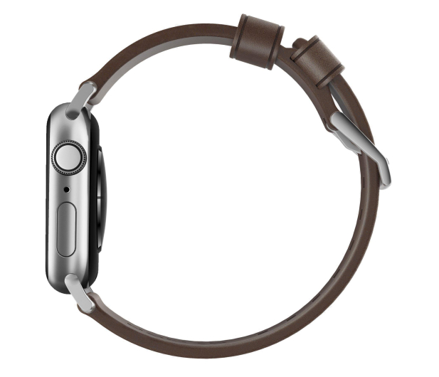 Nomad Pasek Skórzany do Apple Watch brązowo-srebrny - 540750 - zdjęcie 3