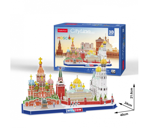 Cubic fun Puzzle 3D City Line Moskwa - 548694 - zdjęcie 2