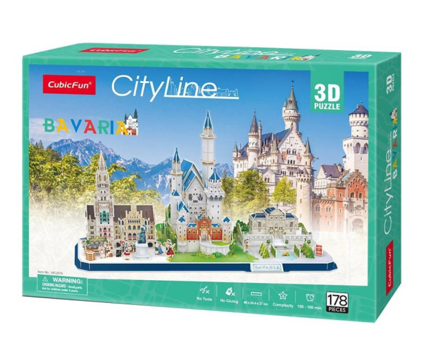 Cubic fun Puzzle 3D City Line Bawaria - 548698 - zdjęcie 1