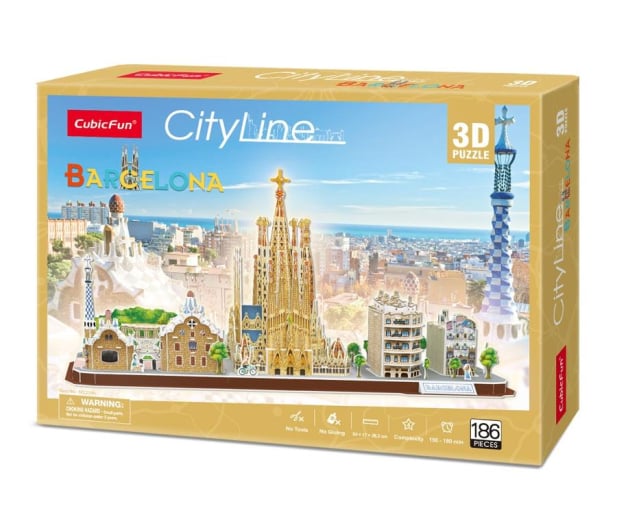 Cubic fun Puzzle 3D City Line Barcelona - 548669 - zdjęcie 1