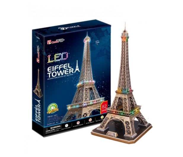 Cubic fun Puzzle 3D Wieża Eiffel'a LED - 549042 - zdjęcie