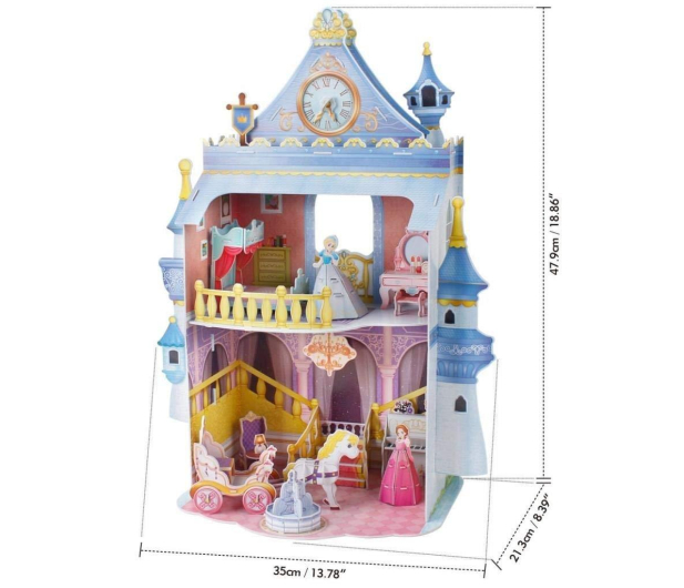 Cubic fun Puzzle 3D Domek dla lalek Fairytaile Castle - 549066 - zdjęcie 4